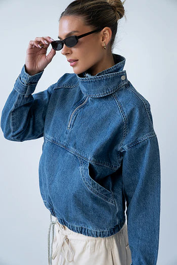 Regina Denim Jacket in Medium Wash