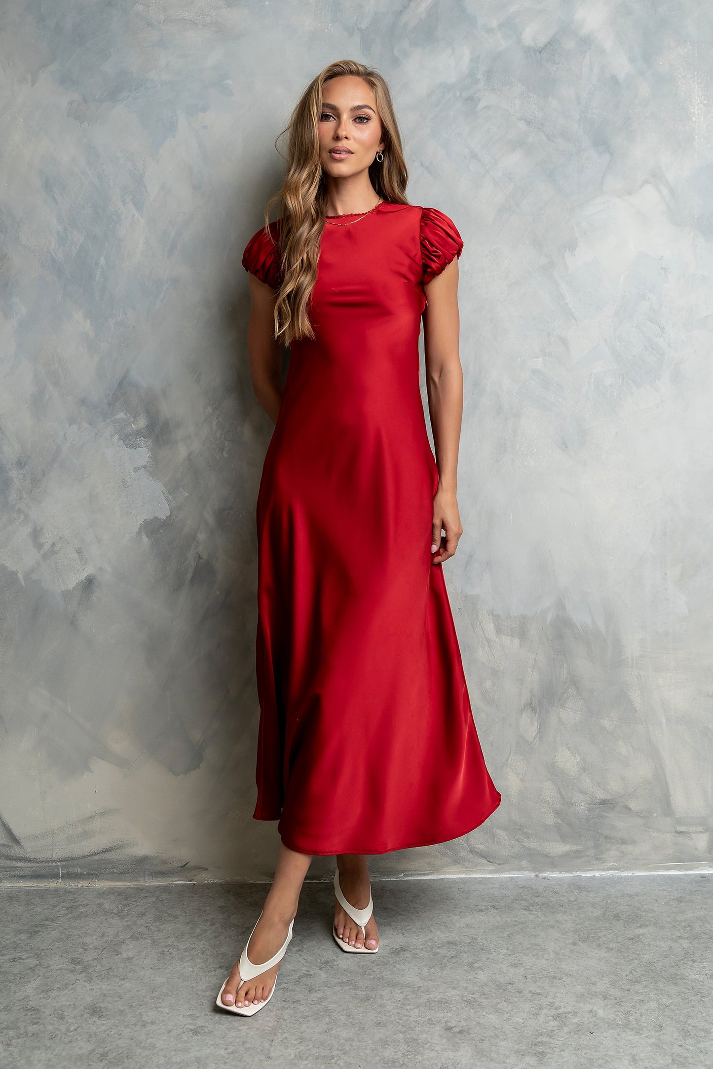 PREORDER - Ellianna Maxi Dress in Red