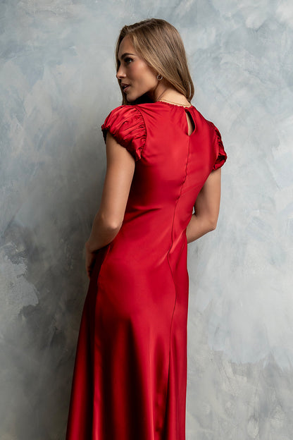 PREORDER - Ellianna Maxi Dress in Red