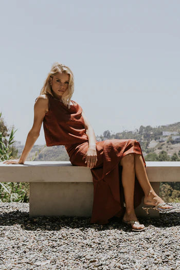 Jamey Satin Tank Top