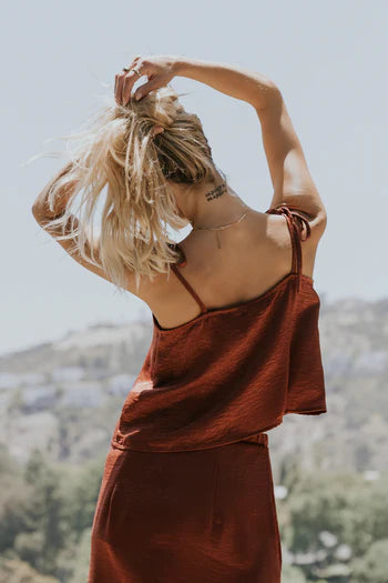Jamey Satin Tank Top