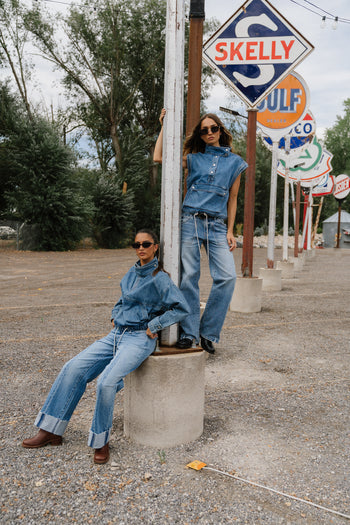 Mavis Denim Top