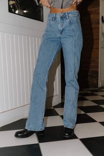 Denice Seamed Bootcut Jeans