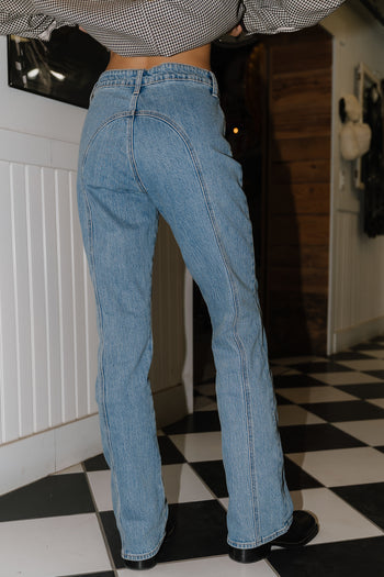 Denice Seamed Bootcut Jeans